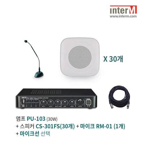 인터엠 PU-103 + RM-01 + CS-301FS(30개) 패키지